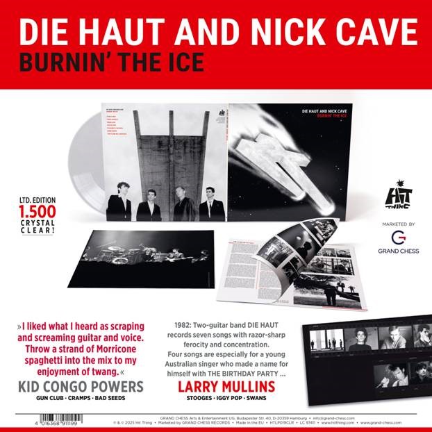 Die Haut And Nick Cave - "Burnin' The Ice (2025 Reissue)" (Released 25th April 2025) - Image 2