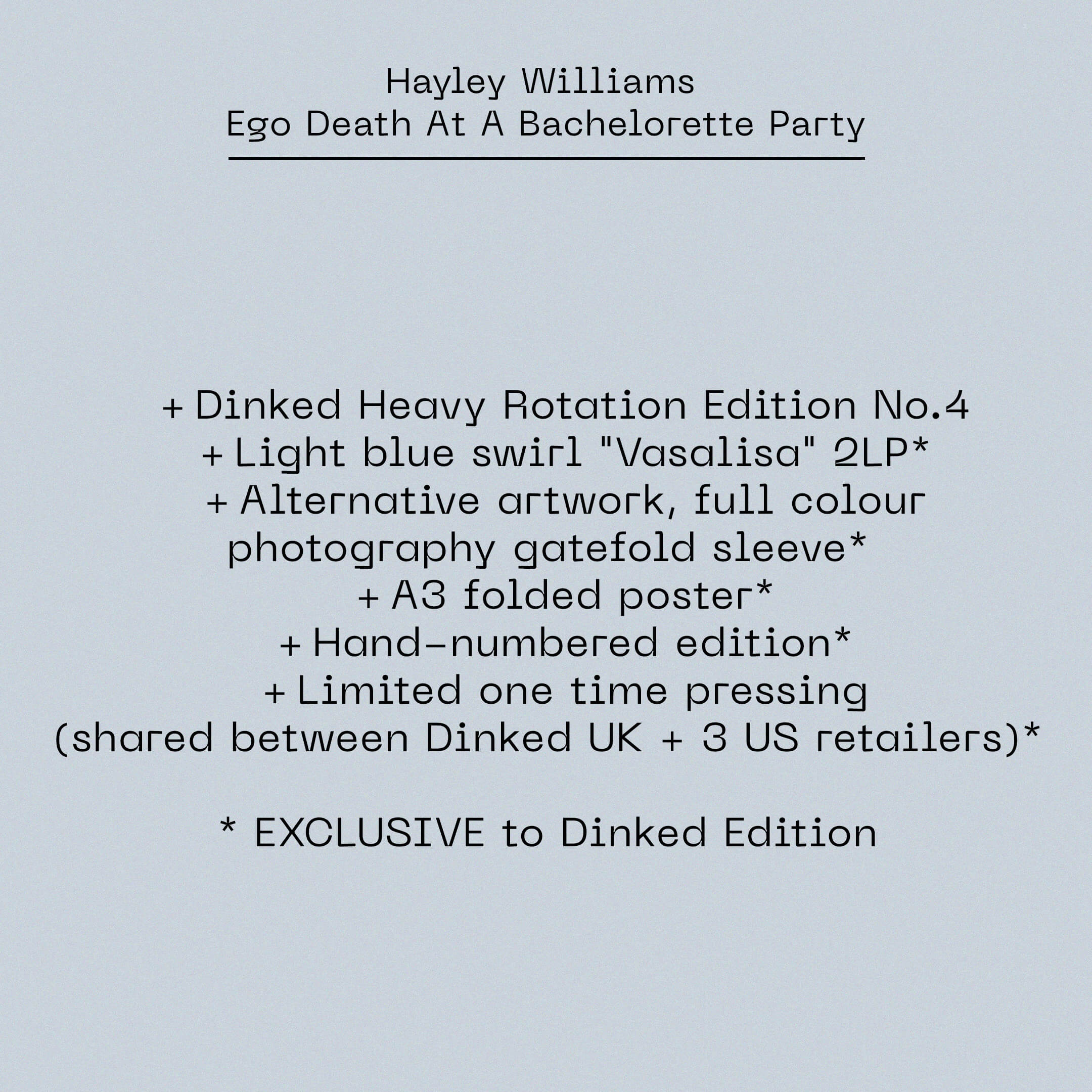 Hayley Williams - Ego Death At A Bachelorette Party (Released 22nd May 2026) - Image 3